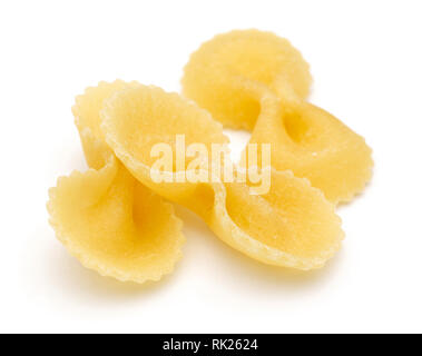 Farfalle, butterfly pasta isolated on white background Stock Photo