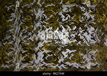 Black marbled granite with copper gold flecks . Stock Photo