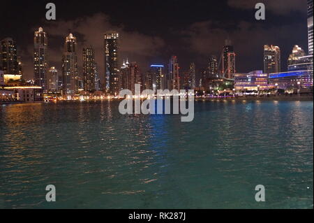 Downtown Dubai - The Dubai Fountain Stock Photo