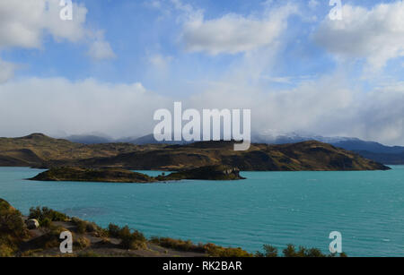 Pristine mountain habitat in Torres del Paine National Park, Chilean Patagonia Stock Photo