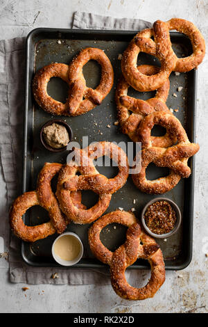 Homemade Pretzels Stock Photo