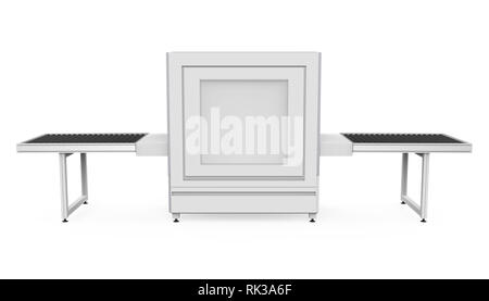 Airport Baggage X-Ray Security Machine Isolated Stock Photo