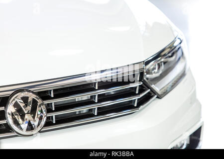 Johannesburg, South Africa, 22 October - 2015: Close up of front grill of modern car. Stock Photo