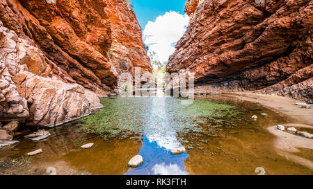 Scenic view of Simpsons gap in West MacDonnell National Park in NT central outback Australia Stock Photo