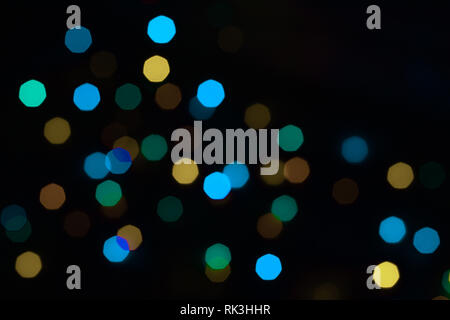 Colourful Image of Bokeh with Christmas Lights Stock Photo