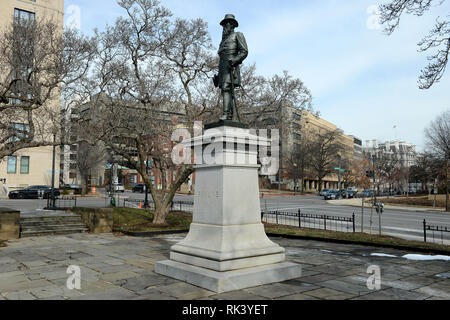 Washington, DC, USA. 3rd Feb, 2019. 20190203 - Statue of Union Civil War General John A. Rawlins in Washington, DC Credit: Chuck Myers/ZUMA Wire/Alamy Live News Stock Photo
