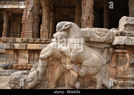 Airavatesvara Temple, Darasuram, Kumbakonam, Tamil Nadu Stock Photo