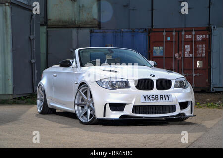 Modified E87 shape BMW 135 1 Series Convertible Stock Photo