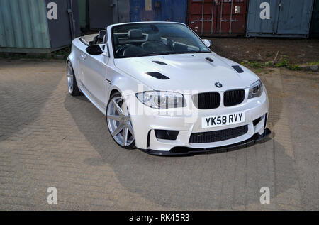 Modified E87 shape BMW 135 1 Series Convertible Stock Photo