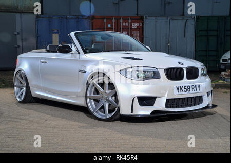 Modified E87 shape BMW 135 1 Series Convertible Stock Photo