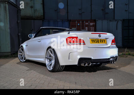 Modified E87 shape BMW 135 1 Series Convertible Stock Photo