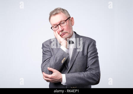 Portrait of sad senior man.Sad senior man Stock Photo