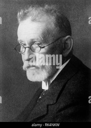 PAUL EHRLICH (1854-1915) German physician, scientist, immunologist, syphillis Stock Photo