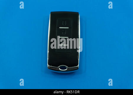 car key isolated on white transport transportation wireless . Stock Photo