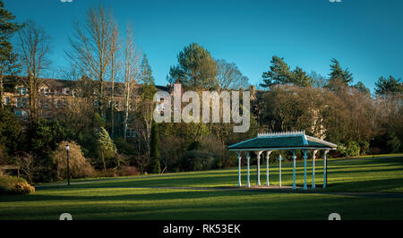Ornate shelter in the Valley Gardens, Harrogate Stock Photo