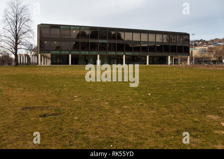 STUTTGART,GERMANY - FEBRUARY 08,2019:Centre For Medicine and Citizens This old building is in the middle of the city and on B14,a main street. Stock Photo