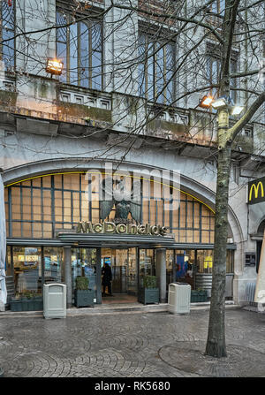 The most beautiful McDonalds on the Avenue of the Allies in the city of Porto Portugal Europe Stock Photo