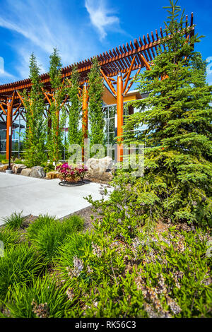 Prince George, British Columbia, Canada, June 19, 2018 Building of the Royal Canadian Mounted Police Prince George Stock Photo