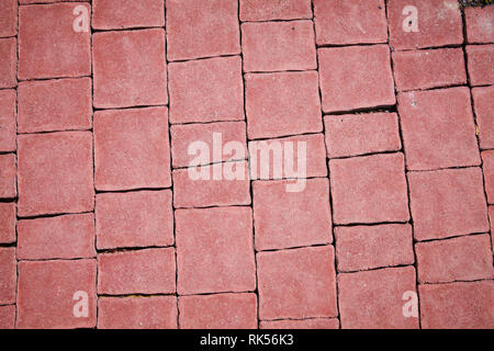 red concrete tile on the ground pavement path abstract pattern texture ...