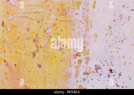 Abstract painting. Brush strokes colorful abstract background. Pink and orange colors. Stock Photo