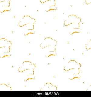 Chef seamless pattern design - kitchen seamless texture background ...