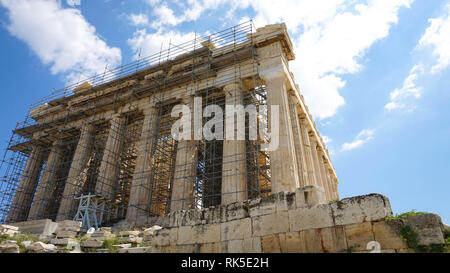 Parthenon on the Acropolis in Athens, Greece Stock Photo