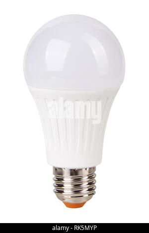 Light bulbs isolated on white. New technology light bulb isolated on white background, Energy super saving electric lamp is good for environment Stock Photo
