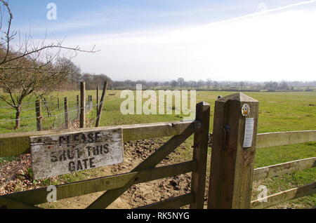 The Donnington Way. Gloucestershire. Cotswolds. England. UK Stock Photo