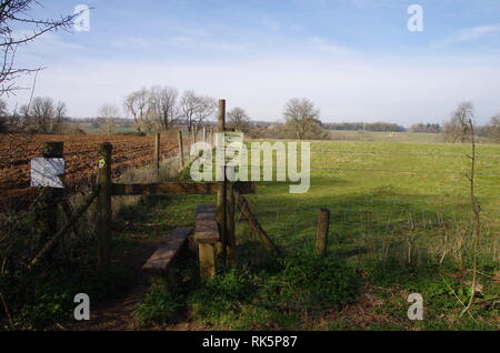 Blockley. The Donnington Way. Gloucestershire. Cotswolds. England. UK Stock Photo