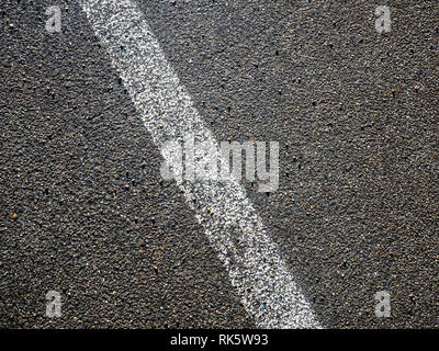 Image of white line on asphalt on street Stock Photo