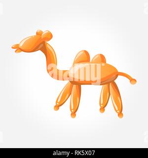 Camel balloon. Toy balloon for party birthday illustration Stock Vector