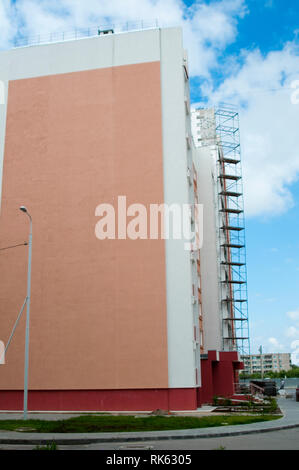 High resolution image. Building of the many-storeyed house. Stock Photo