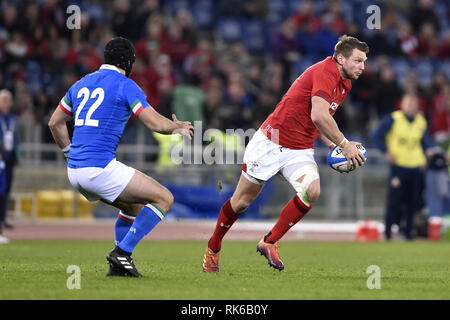 Rome, Italy. 09th February, 2019. Aled Davies of Wales during the Six Nations 2019 match between Italy and Wales at Stadio Olimpico, Rome, Italy on 9 February 2019. Photo by Salvio Calabrese Credit: UK Sports Pics Ltd/Alamy Live News Stock Photo