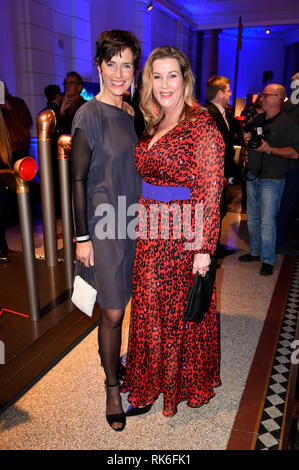 Julia Bremermann and Alexa Maria Surholt at the ARD Blue Hour during the Berlinale 2019 in the Museum of Communication. Berlin, 08.02.2019 | usage worldwide Stock Photo