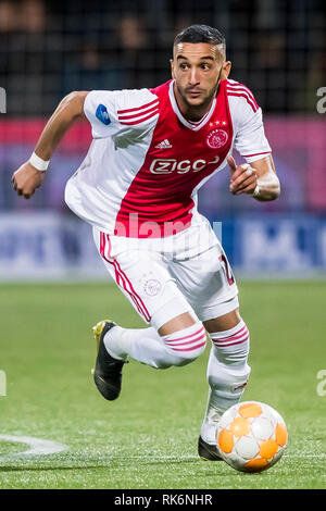 Almelo, Netherlands. 9th Feb 2019. Ajax 1-0, 09-02-2019 football, Dutch ...