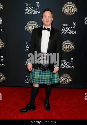 California, USA. 9th Feb 2019. Actor Thomas Lennon poses at the 33rd annual ASC Awards and The American Society of Cinematographers 100th Anniversary Celebration at the Ray Dolby Ballroom at Hollywood & Highland, Saturday, February 9, 2019 in Hollywood, California. Photo by Danny Moloshok/Moloshok Photography, Inc./imageSPACE Credit: Imagespace/Alamy Live News Stock Photo