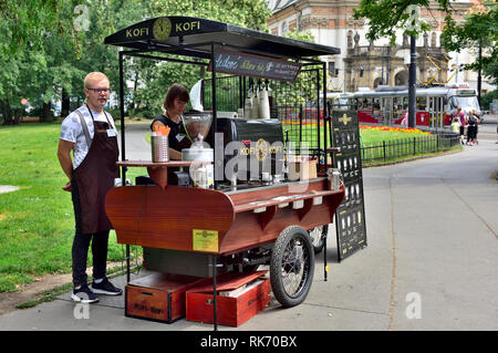 outdoor coffee cart in sydney Stock Photo - Alamy