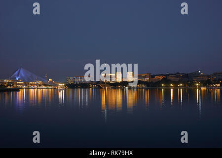 Tuanku Mizan Zainal Abidin Mosque or Iron Mosque (Masjid Besi in Malay) located in Putrajaya Malaysia Stock Photo