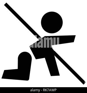 The sign keep away from children or store in a place inaccessible to children. Vector illustration Stock Vector