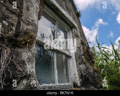 Image of window in old brick wall Stock Photo