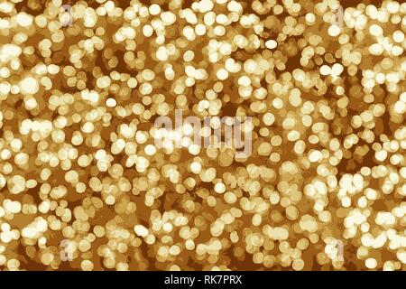 Christmas bokeh lights background with bright spots and illuminations Stock Photo