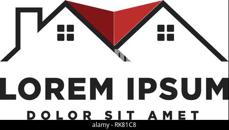 real estate logo template vector illustration icon element Stock Vector