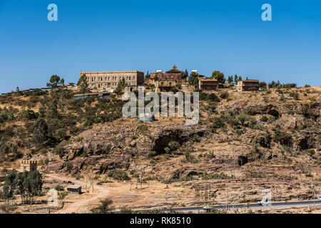 The rocky church of Wukro Cherkos in Ethiopia Stock Photo