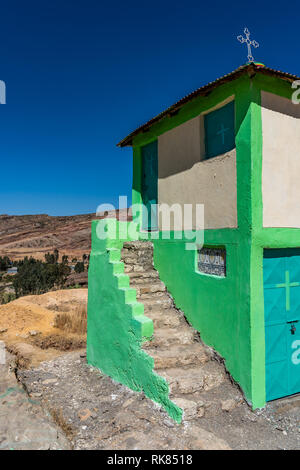 The rocky church of Wukro Cherkos in Ethiopia Stock Photo