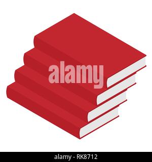 Education concept. Ladder from books. Stairs of books for education and culture growth.Vector illustration Stock Vector