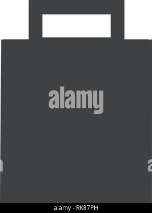 Shopping bag icon simple flat vector symbol outline collection set logo ...