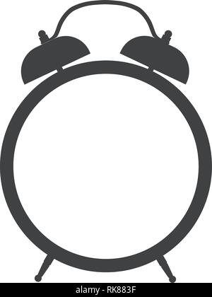 Retro alarm clock vector icon isolated. Time sign, symbol Stock Vector