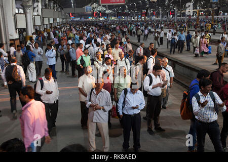 Chhatrapati Shivaji railway station, Mumbai, India Stock Photo
