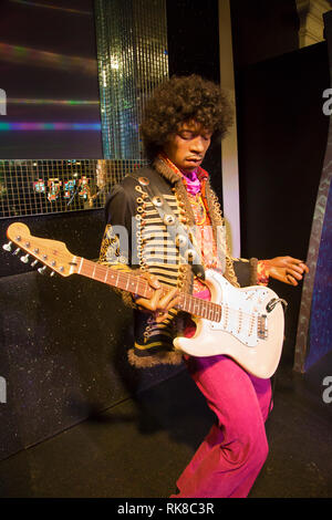 Jimi Hendrix in Madame Tussauds of London Stock Photo