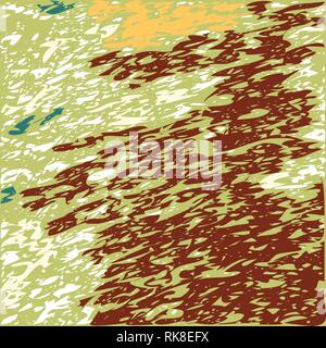 Vector set of brush strokes. Grunge isolated elements. Acrylic stamp. Vector illustration Stock Vector